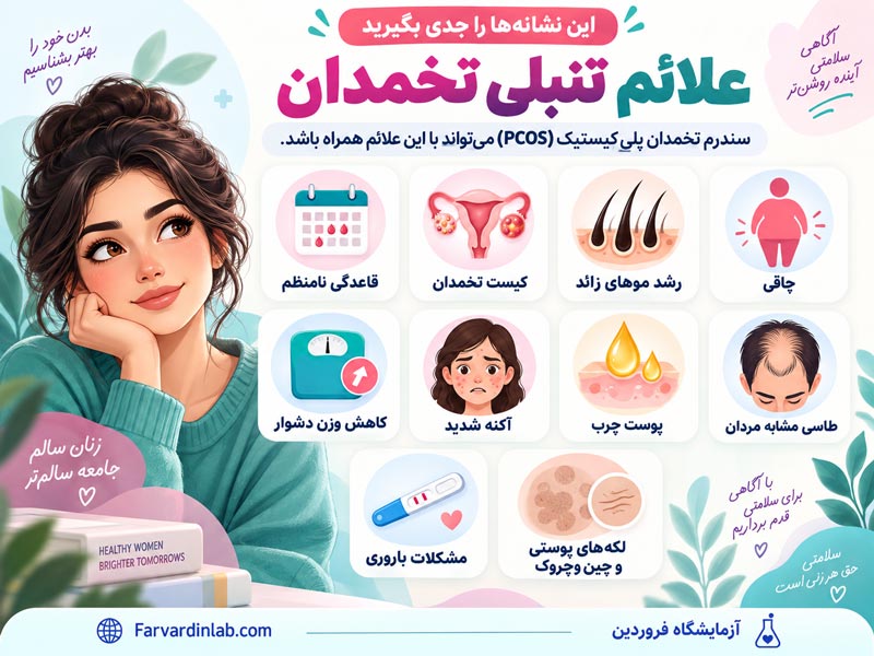 علائم تنبلی تخمدان چیست