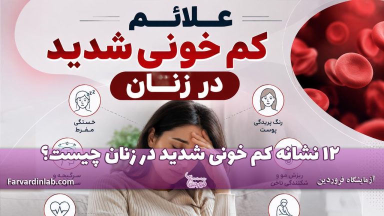 علائم کم خونی شدید در زنان و دختران